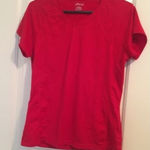 Bcg  Women's Activewear Short Sleeve Shirt Size Large Red Photo 0