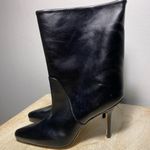 Stuart Weitzman  rich leather stiletto boot / bootie size 5 black Photo 4