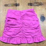Japna  Fuchsia Ruched Mini Skirt size medium NWT Photo 2