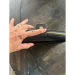 Madison West - Black Faux Leather Wristlet Wallet Organizer with Gold EUC Photo 4