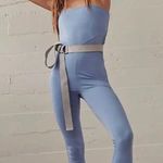 Free People Hot Shot Strapless Bodysuit Jumpsuit  Photo 0