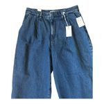 Good American Women’s Size 10 / 30 90's Pleated Wide Leg Jeans in Indigo 724 NWT Photo 2