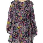  Purple Paisley Bohemian Cover-Up By Anthropologie Swimwear Size M Photo 3