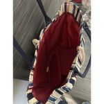 Bloomingdales Tote Canvas Cotton Large Striped Hand Bag Shoulder Bag Photo 1