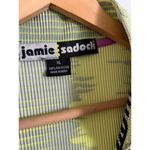 Jamie Sadock Women's Top Golf Tennis Ribbed Green Yellow Purple XL Quarter Zip Photo 1