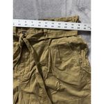 Madewell  Women's High Rise Paperbag Linen Blend Shorts Khaki Brown Size 10‎ Photo 3