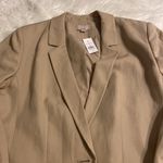 Loft  Tan Blazer Elegant Suit Jacket size 14 brand new length 28” bust 40” Photo 11