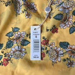 Max Studio NWT floral print top  ruffle sleeve bright yellow top spring summer Photo 6