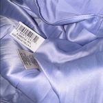 Eliza J NWOT Floral Embroidered 3D Appliqué navy blue ball Gown Sz 6 Photo 4