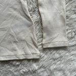 Madewell Top Brightside Finerib V-Neck Long-Sleeve Tee Antique Cream L NWT New Photo 6