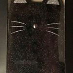 Phone Sticker Wallet $/Card Holder (Black Kitty with Glitter Design) Black Photo 0