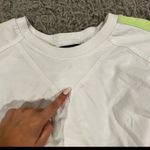 Without Walls White and Neon Green Sweatshirt Photo 3