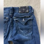 Miss Me Women'sβ Low Rise Straight Dark Wash Distressed Jeans Size 27 Photo 9