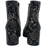 Madden Girl “Dafni” Women’s Size 8M Black Snake Print Ankle Boots Booties Photo 4