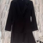 SheIn  Black Plunge Neck Long Sleeve Dress Photo 0