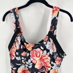 NWOT Women’s Black & Red Floral‎ One Piece Swim suit Size 2XL Black Photo 4