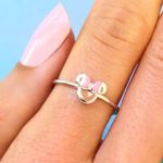Pura Vida NWT Set of 2 Disney Minnie Mouse Rings Minnie Ears Minnie Bow Size 6 Photo 15