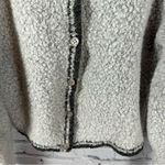 By Design Modern Graffiti Cardigan Sweater Wool Blend Cropped Gray S Juniors Size undefined Photo 4