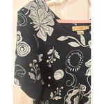 Fresh Produce Vintage Black & White Floral Boho Short Sleeve T-shirt Dress, M Photo 2
