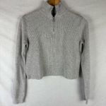 Brandy Melville  Quarter Zip Sweater Light Grey Photo 0