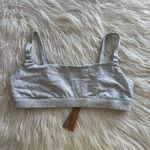 SKIMS  Cotton Jersey Maternity Nursing Scoop Bralette  Light Heather Grey Size 2X Photo 1