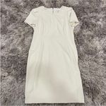 Calvin Klein  White Synthetic Short Sleeve Sheath Dress sz 14 Photo 1