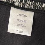 Ellen Tracy open front cardigan black and white woven cotton blend size M Photo 6