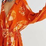 Free People Orange tie Dye Skort Romper Photo 2