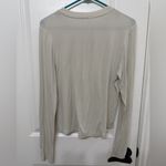 Lululemon  Athletica Off-White Ribbed Henley Photo 1