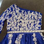 Women’s One Shoulder Full Length Blue Prom Party Dress Size 8 Blue Photo 8