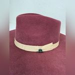 Charlie 1 Horse  Women's Highway Wool Western Hat Burgundy EUC Photo 4