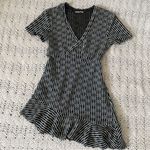 ZARA  W&B Collection Striped Crochet Faux Wrap Dress Green/White (Medium) beach Photo 8