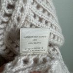 NEW Naked Cashmere Wren Crochet Short Sleeve Cashmere Shirt in Alabaster Medium White Photo 7