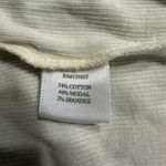 Bobi Cutout Shoulder Top Women's Medium Cream Long Sleeve Pullover Ribbed Photo 5