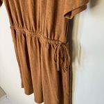 Old Navy Waist-Defined Short-Sleeve Linen-Blend Mini Dress Size Large Photo 4