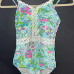 Lilly Pulitzer  Floral One-Piece Swimsuit with Eyelet Detail Photo 0