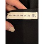 Faithfull the Brand Dress Women 2 Black Linen Edee Wrap Maxi Lagenlook Gothic Photo 7
