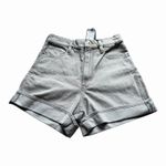 G-Star  RAW Stray Ultra High Waist Denim Shorts Size 26 NWT Sun Faded Skyrocket Photo 10