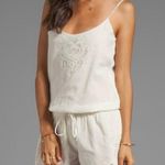 Joie  Liyah Eyelet Romper in Porcelain Lace Size M Photo 0