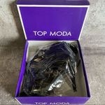 Top Moda Strappy Stiletto Lace Up Heels Black 8.5 Nubuck Party Photo 10