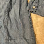 J.Jill  Denim 100% long sleeve button down tunic top with pockets Sz S Petite.  Photo 1