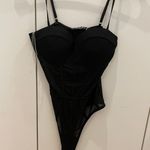 Shop Priceless Black Mesh Bodysuit Photo 3