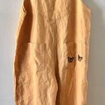 Mate the Label  Maya‎ Linen Overalls Jumper Jumpsuit Apricot Peach Size M Photo 0