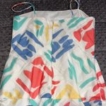 Pastel womens 80's drop waist taffeta big bow gathered geometric prom cocktail Blue Size undefined Photo 9