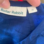 Roberta Roller Rabbit Roller Rabbit blue floral embroidered long sleeves‎ tunic dress XS boho summer Photo 4