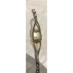 Gloria Vanderbilt Square Face Two Tone Bracelet Tank Watch Women Photo 5