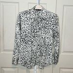 ZARA  Animal Print Button Down Blouse Size Small Photo 1