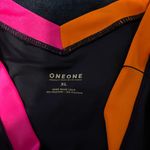 OneOne Swim navy blue, pink, and orange bikini bottoms Blue Size XL Photo 2