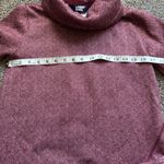 Lands' End   Women's Burgundy Fleece Tunic Pullover Sweatshirt XS 2-4 Photo 4