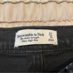 Abercrombie & Fitch The Ankle Straight Ultra High Rise Black Jeans 27 4 Photo 2